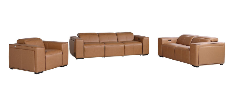 1224 - 6-Piece Modular Power Reclining Sofa, Loveseat & Chair Set In With 6 Power Recliners & Power Headrests