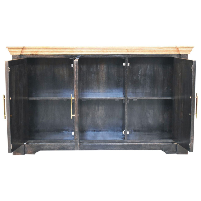 Regal - Rustic Sideboard - Black - R&R Furniture Gallery (Fountain Valley, CA)