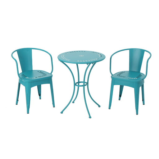 Lourdes - 3 Piece Metal Set - Teal - R&R Furniture Gallery (Fountain Valley, CA)