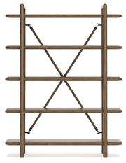 Roanhowe - Bookcase - Brown - R&R Furniture Gallery (Fountain Valley, CA)