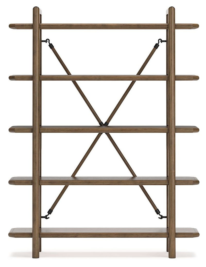 Roanhowe - Bookcase - Brown - R&R Furniture Gallery (Fountain Valley, CA)