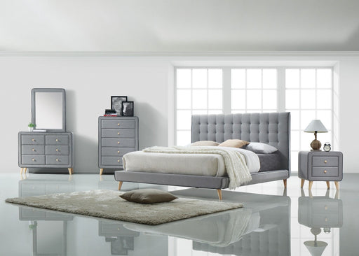 Valda - Chest - Light Gray Fabric - R&R Furniture Gallery (Fountain Valley, CA)