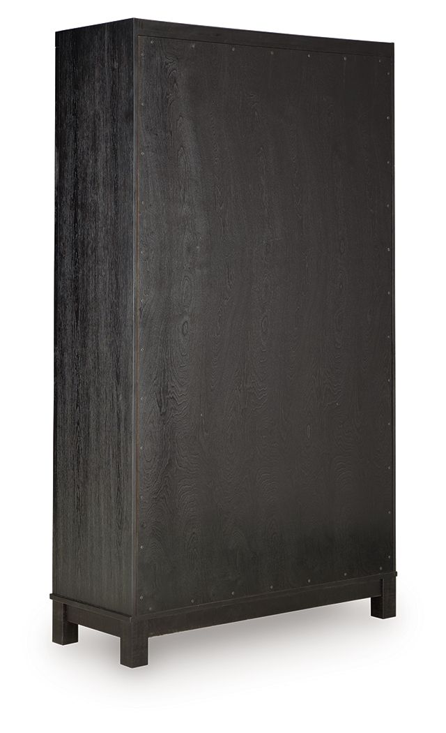 Christop - Accent Cabinet - Black / Brown - R&R Furniture Gallery (Fountain Valley, CA)