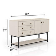 Server With Base - White - R&R Furniture Gallery (Fountain Valley, CA)