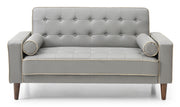 Contemporary Glory Furniture futon loveseat for two with sleek design and cushioned seats, ideal for small living spaces.