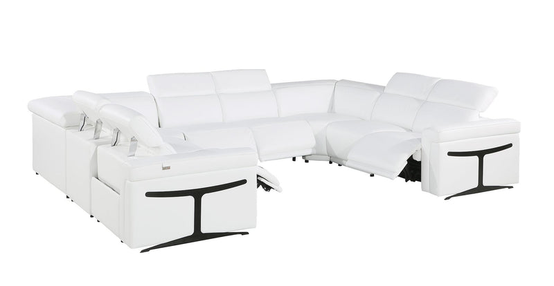 1126 - 8-Piece U-Shaped Sectional Sofa In With 4 Power Recliners & Power Headrests