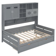 Daybed With All-In-One Cabinet And Shelf - R&R Furniture Gallery (Fountain Valley, CA)