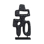 Chiseled Silhouette - Small Sculpture - Black