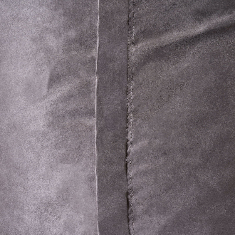 Flora - Traditional 6.5 Foot Suede Bean Bag - Charcoal - R&R Furniture Gallery (Fountain Valley, CA)