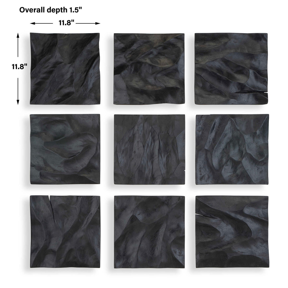 Malosi - Wood Wall Decor (Set of 9) - Black