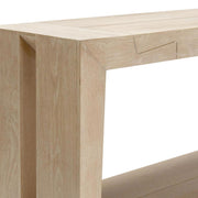 Classic Home Troy console table with sleek wooden surface and modern design, ideal for entryways or living rooms.