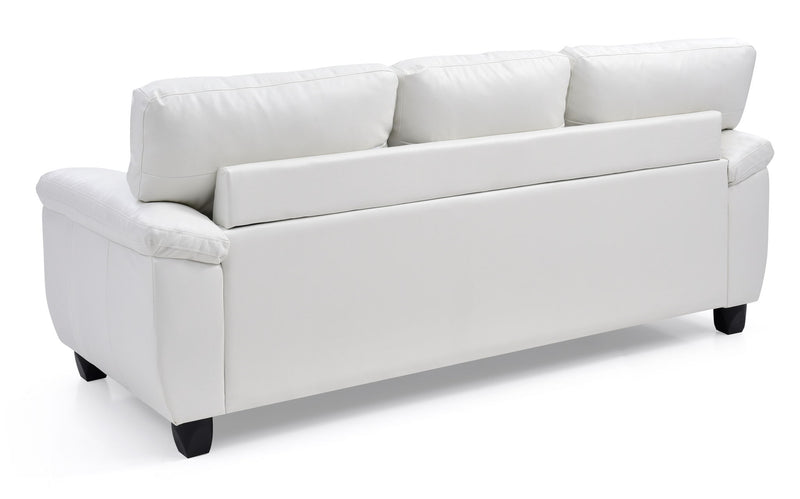Comfortable stationary sofa by Glory Furniture with plush cushions and modern design, shown in a living room setting.