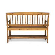 Imperial - Bench With Built In Shelf - R&R Furniture Gallery (Fountain Valley, CA)
