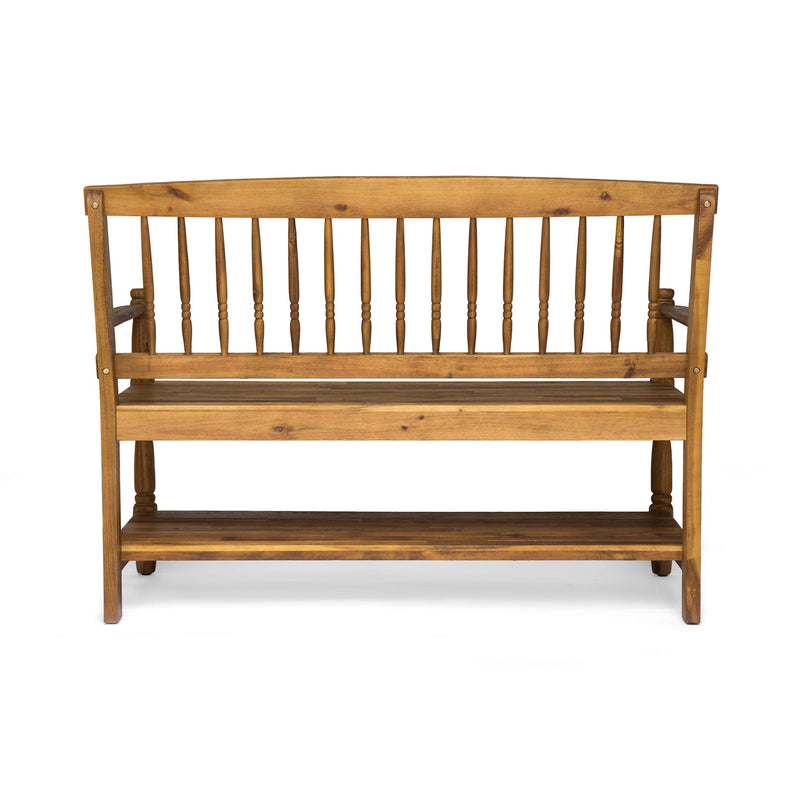 Imperial - Bench With Built In Shelf - R&R Furniture Gallery (Fountain Valley, CA)