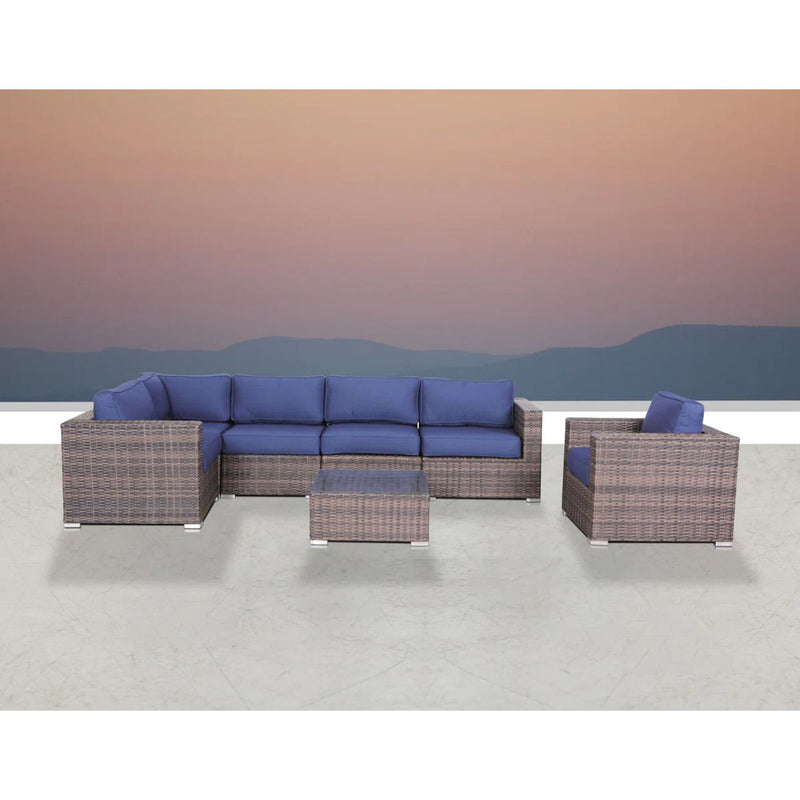 Wicker Seating Group Set With Table And Cushions - R&R Furniture Gallery (Fountain Valley, CA)