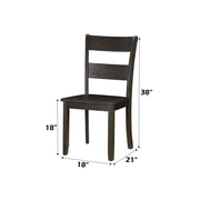 Haddie - Side Chair (Set of 2) - Distressed Walnut - R&R Furniture Gallery (Fountain Valley, CA)