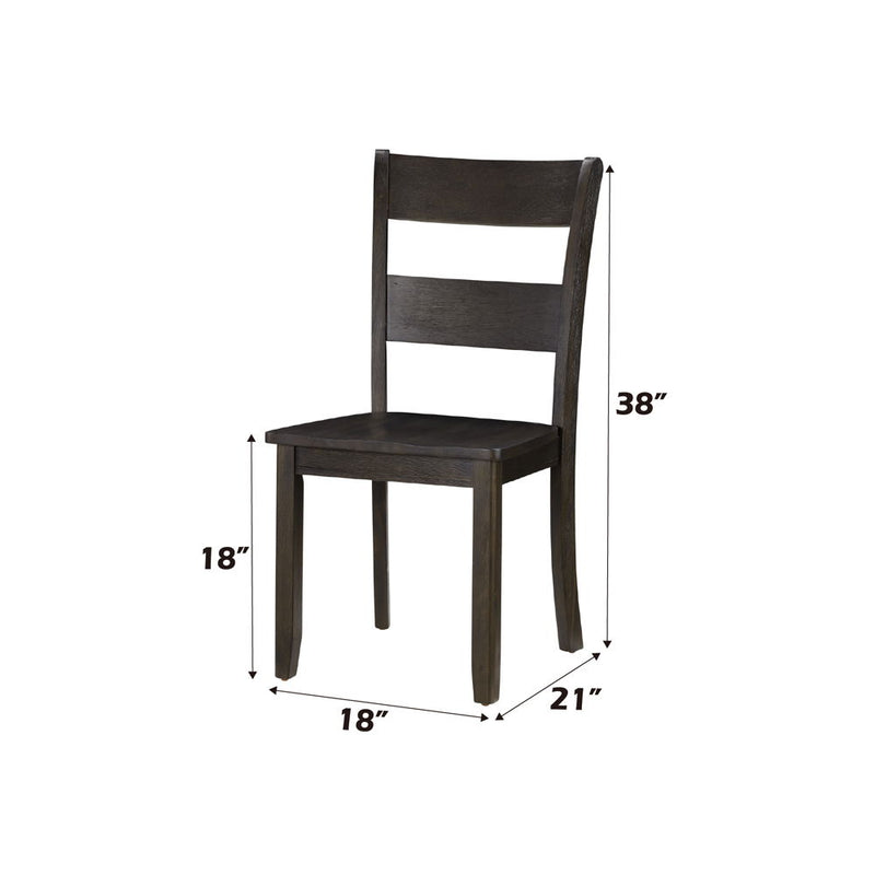 Haddie - Side Chair (Set of 2) - Distressed Walnut - R&R Furniture Gallery (Fountain Valley, CA)