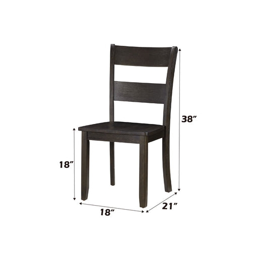 Haddie - Side Chair (Set of 2) - Distressed Walnut - R&R Furniture Gallery (Fountain Valley, CA)