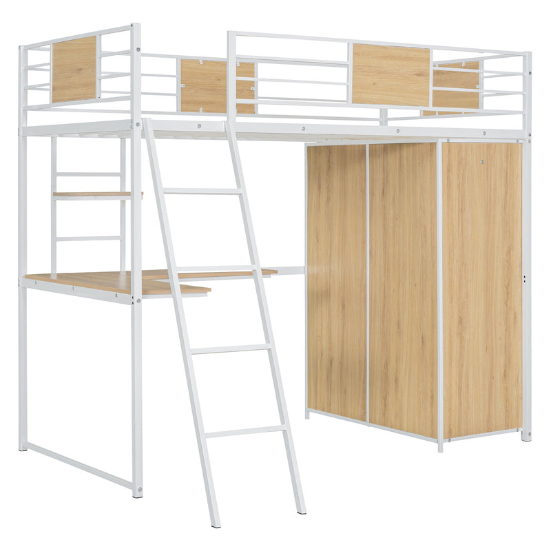 Loft Bed With L Shape Desk And Wardrobe - R&R Furniture Gallery (Fountain Valley, CA)