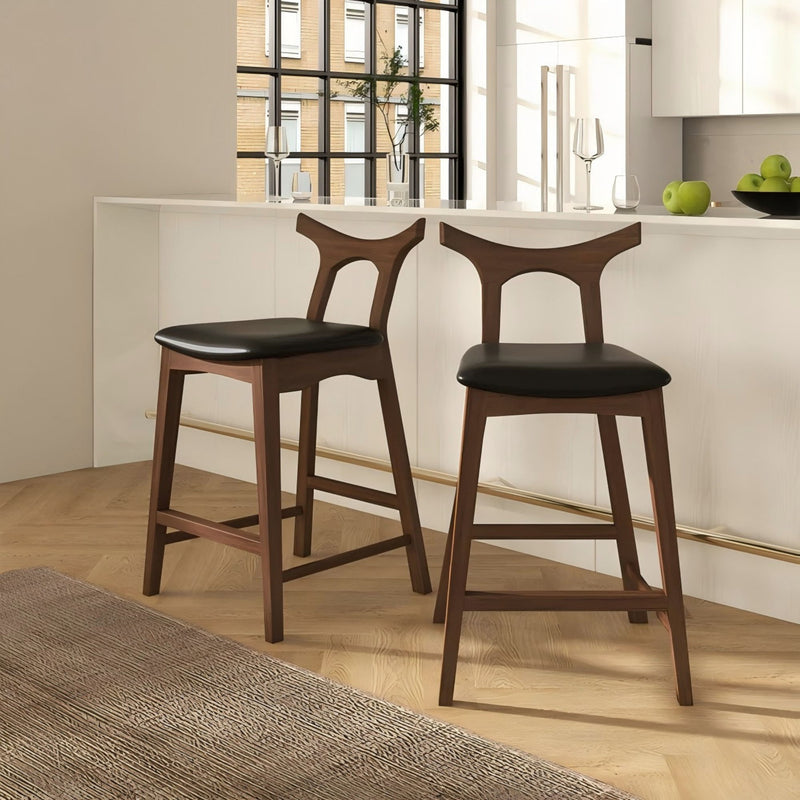 Hester - Upholstered, Square Bar Chair (Set of 2) - R&R Furniture Gallery (Fountain Valley, CA)