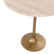 Malani - Travertine Gathering Table - R&R Furniture Gallery (Fountain Valley, CA)