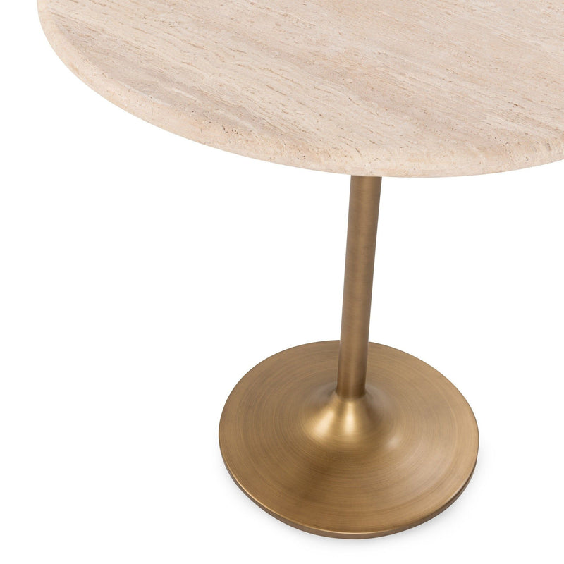 Malani - Travertine Gathering Table - R&R Furniture Gallery (Fountain Valley, CA)