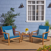 Celestaria - 3 Piece Outdoor Chat Set With Adirondack Chairs, Cushions And Side Table - R&R Furniture Gallery (Fountain Valley, CA)
