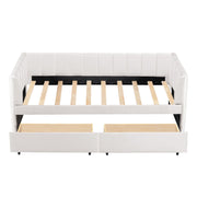 Upholstered Daybed With Ergonomic Design Backrest - R&R Furniture Gallery (Fountain Valley, CA)