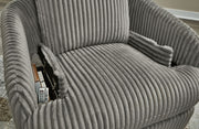 Tie-breaker - Swivel Glider Recliner - R&R Furniture Gallery (Fountain Valley, CA)