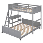 Full Over Full Bunk Bed With Desk - R&R Furniture Gallery (Fountain Valley, CA)