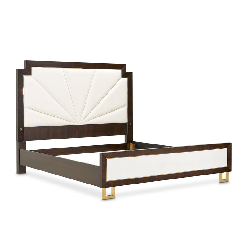 Belmont Place - Upholstered Bed - Espresso - R&R Furniture Gallery (Fountain Valley, CA)