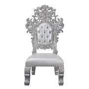 Valkyrie - Side Chair (Set of 2) - Synthetic Leather & Antique Platinum - R&R Furniture Gallery (Fountain Valley, CA)