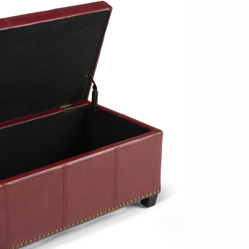 Kingsley - Upholstered Large Storage Ottoman - R&R Furniture Gallery (Fountain Valley, CA)
