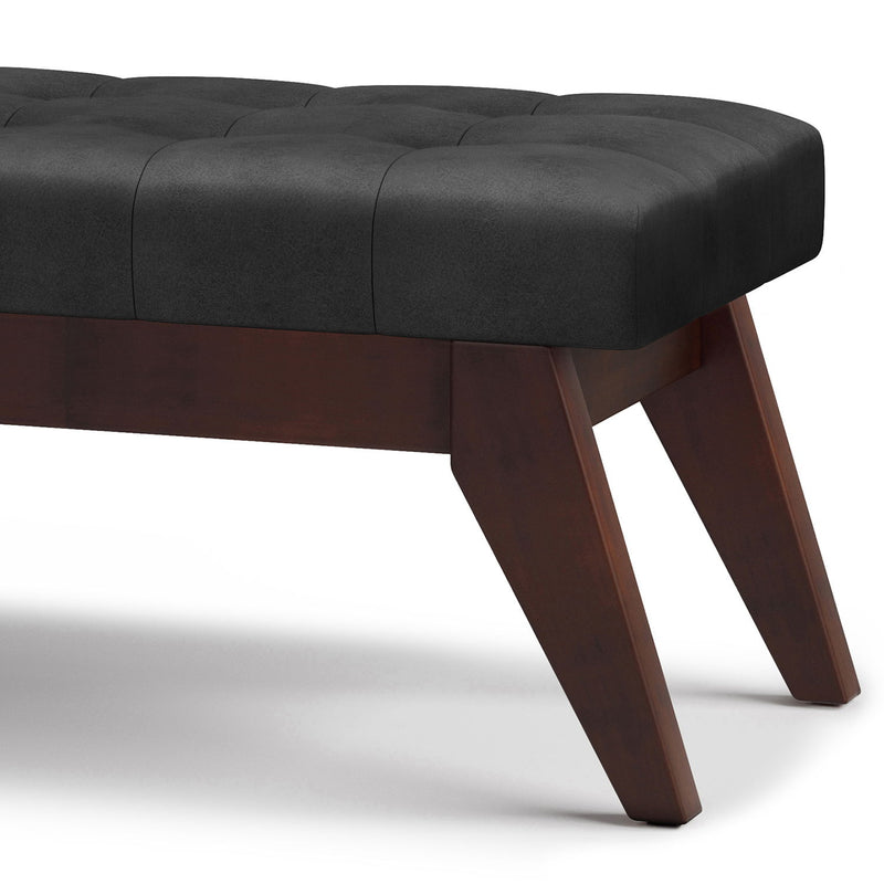 Draper - Upholstered Mid Century Tufted Ottoman Bench - R&R Furniture Gallery (Fountain Valley, CA)
