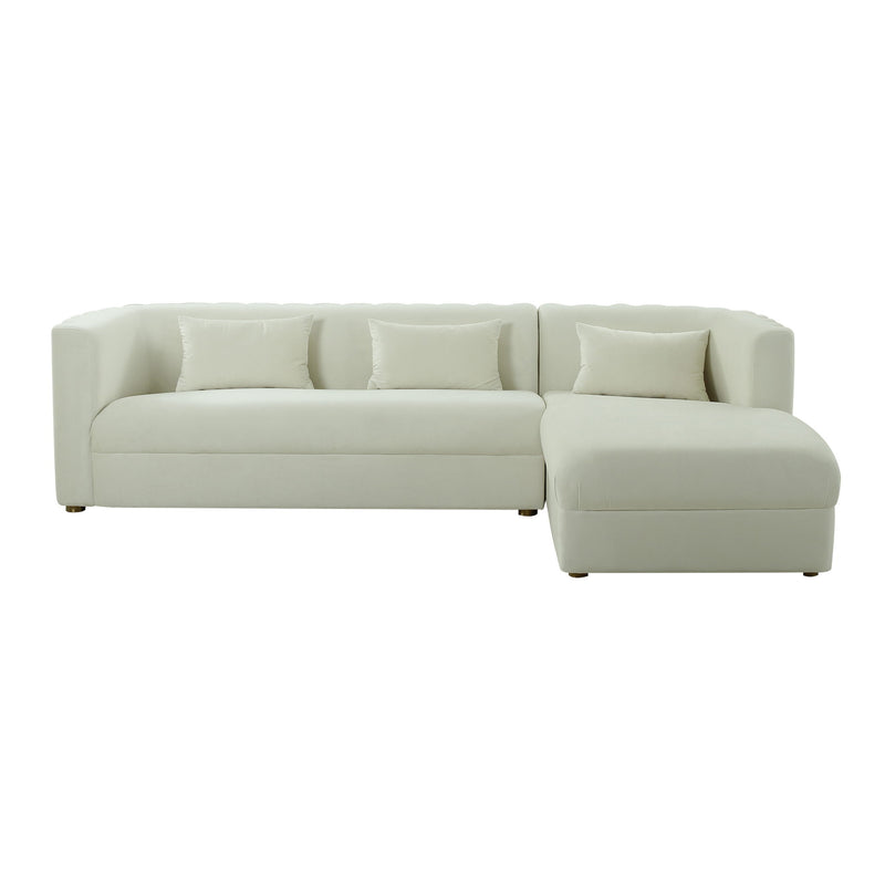 Callie - Velvet Sectional - RAF - R&R Furniture Gallery (Fountain Valley, CA)
