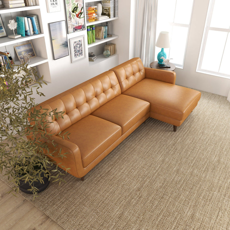 Allison - Mid-Century Modern Sectional Sofa Chaise - R&R Furniture Gallery (Fountain Valley, CA)