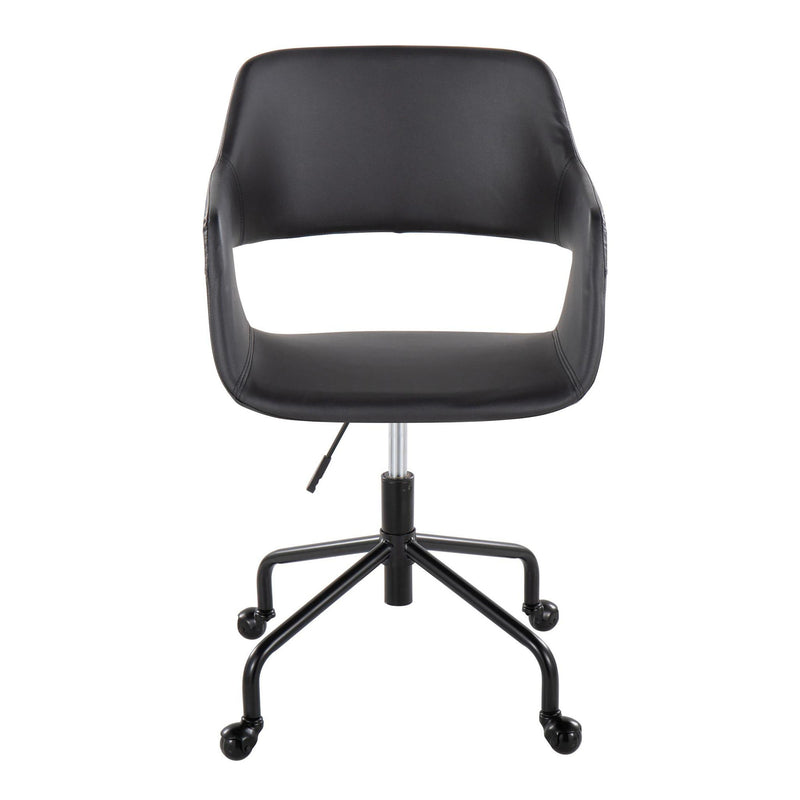 Lumi Source Margarite contemporary adjustable office desk chair with cushioned seat and backrest in a modern design.