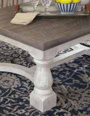 Havalance - Rectangular Cocktail Table - Gray / White - R&R Furniture Gallery (Fountain Valley, CA)