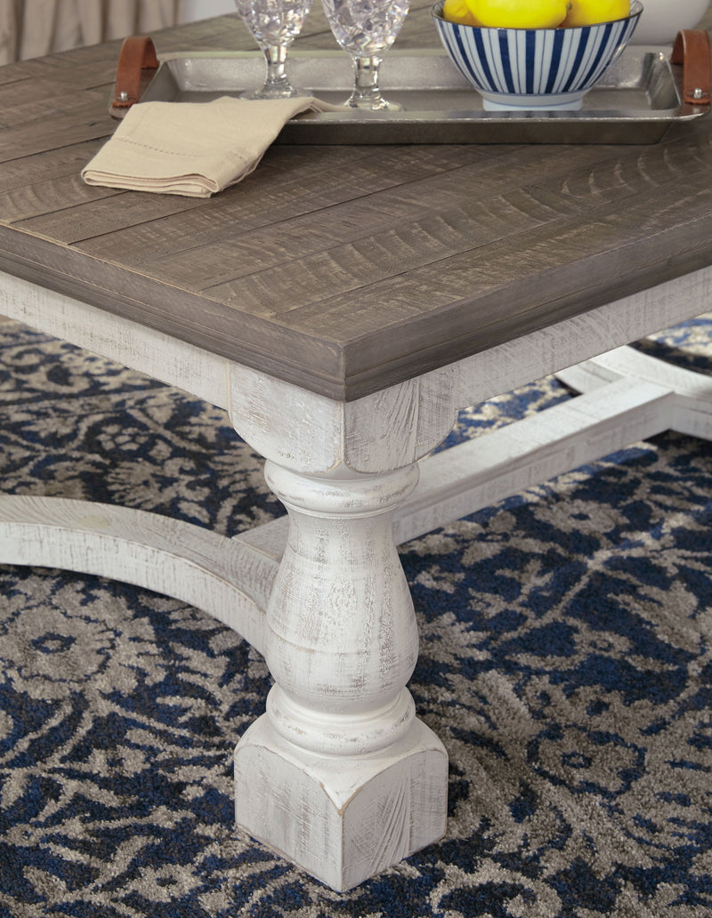 Havalance - Rectangular Cocktail Table - Gray / White - R&R Furniture Gallery (Fountain Valley, CA)