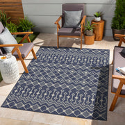 Sunshine - 5'3" X 7'3" Indoor & Outdoor Area Rug Polypropylene - Blue - R&R Furniture Gallery (Fountain Valley, CA)
