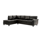 Glory Furniture Gallant stationary sectional sofa with plush cushions and modern design, ideal for living room seating.