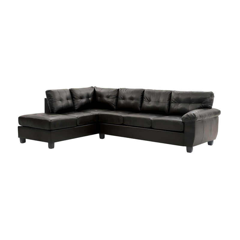 Glory Furniture Gallant stationary sectional sofa with plush cushions and modern design, ideal for living room seating.
