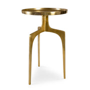 Uttermost Kenna accent table with a sleek round top and modern design, ideal for stylish living room or bedroom decor.