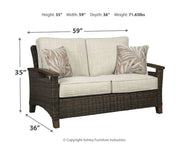 Paradise Trail - 3 Pc. - Lounge Set - Medium Brown - R&R Furniture Gallery (Fountain Valley, CA)