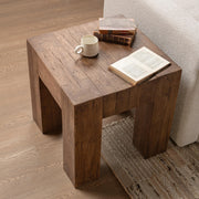 Classic Home Montera coffee table with a wooden top and metal legs, showcasing a modern industrial style.