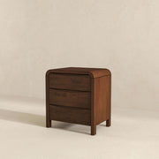 Lionel - Nightstand 3 Drawer Bed Side Table - Brown - R&R Furniture Gallery (Fountain Valley, CA)