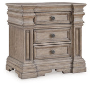 Blairhurst - Three Drawer Night Stand - Light Grayish Brown - R&R Furniture Gallery (Fountain Valley, CA)