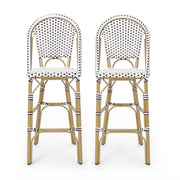 Outdoor Pe Rattan French Barstool Set - R&R Furniture Gallery (Fountain Valley, CA)