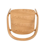 Simeon - Scandinavian Sculpted Dining Chair - Warm Natural Brown - R&R Furniture Gallery (Fountain Valley, CA)