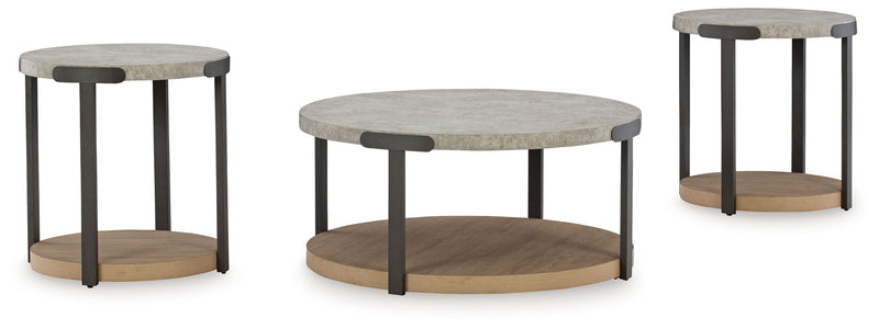 Darthurst - Occasional Table Set (Set of 3) - Light Brown - R&R Furniture Gallery (Fountain Valley, CA)